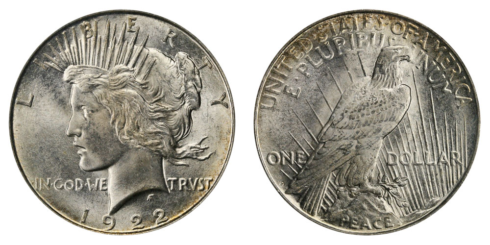 1922-D Peace Silver Dollar