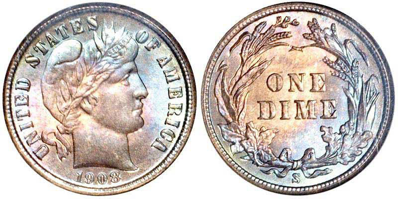1903 Barber Dime