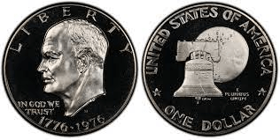 1972 Eisenhower Dollar Liberty Bell Reverse