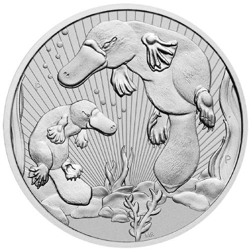 2021 10 oz Australian Piedfort Platypus & Baby Silver Coin - Next Generation Series