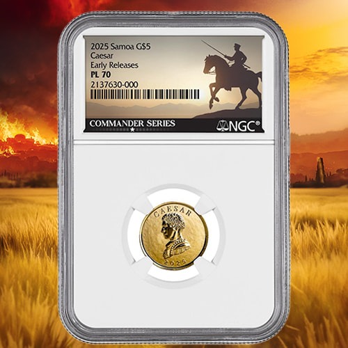 2025 NGC PL-70 1/10 oz Caesar Gold Coin - Commander Series