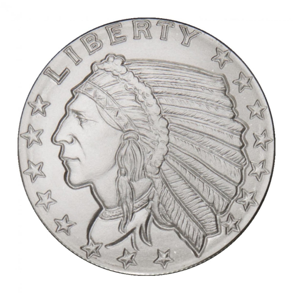 1/2 oz Silver Round | Incuse Indian