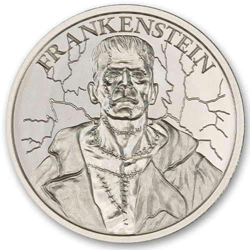 1 oz Frankenstein Silver Round