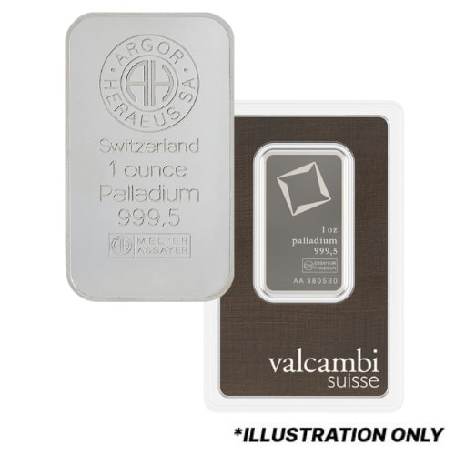 1 oz Palladium Bar - Design our Choice