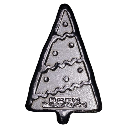 10 oz SD Christmas Tree Cast Silver Bar