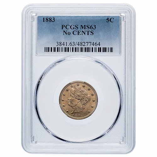 PCGS MS-63 1883 No Cents Liberty Head V Nickel Coin