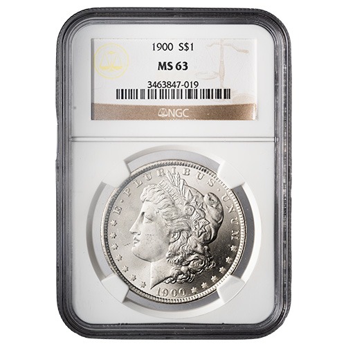 1900 NGC MS-63 Morgan Dollar Silver Coin