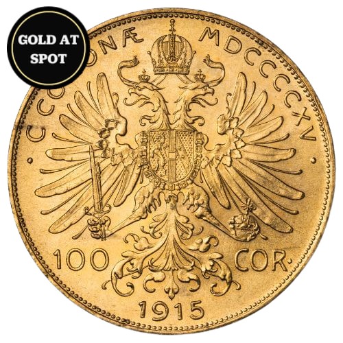 1915 Austrian Gold 100 Corona (Restrike)
