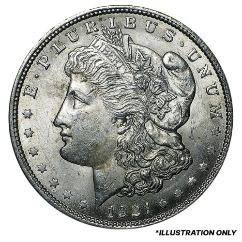 1921 Morgan Silver Dollars - AU
