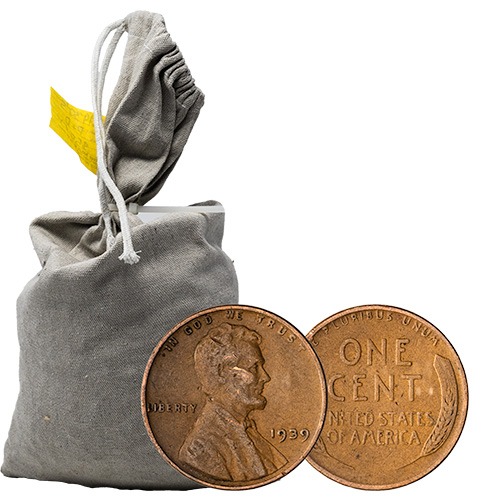 1930-1939 Wheat Cent 5,000-Count Bag