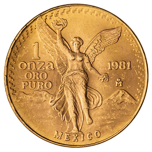 1981 1 oz Mexican Gold Libertad Coin