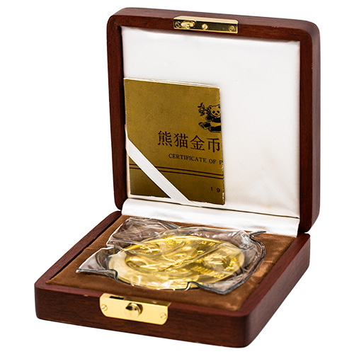 1986 12 oz Chinese Gold Panda Proof Coin with Box & COA