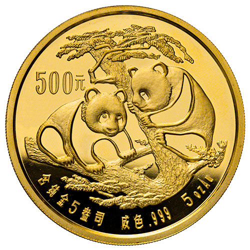1988 5 oz Chinese Gold Panda Coin