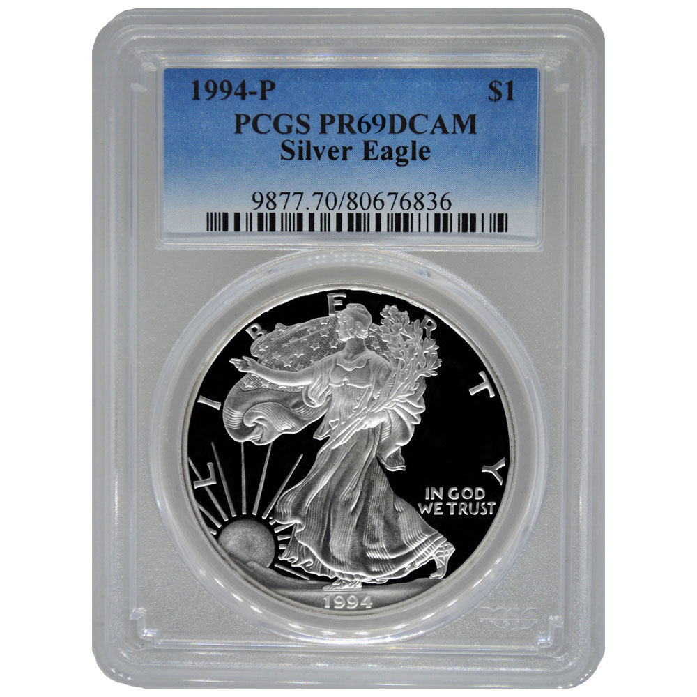 1994 PCGS PR-69 1 oz American Silver Eagle Proof Coin