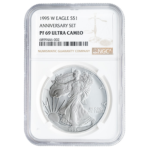 1995-W NGC PF-69 UCAM 1 oz American Silver Eagle Proof Coin