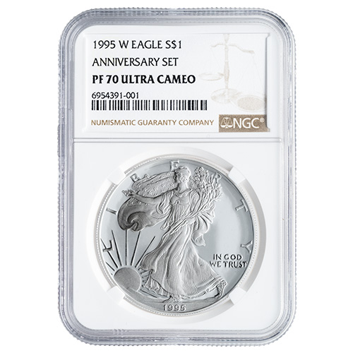 1995-W NGC PF-70 UCAM 1 oz American Silver Eagle Proof Coin