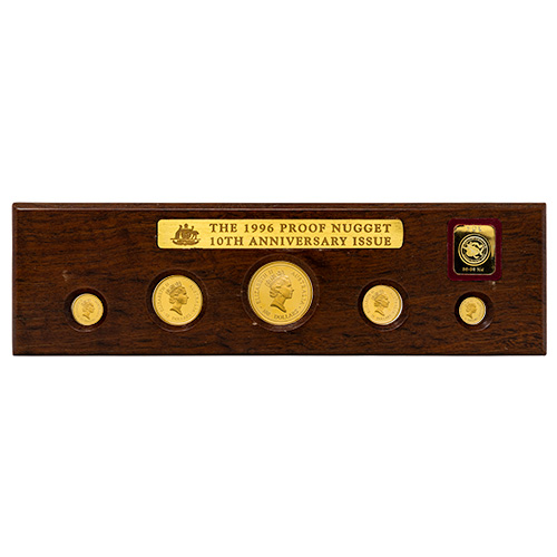 1996 Australian Gold Nugget Proof 5-Coin Set