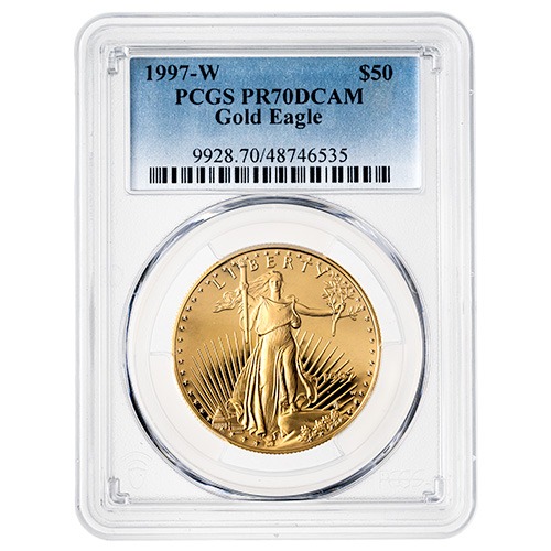 1997-W PCGS PR-70 1 oz American Gold Eagle Proof Coin