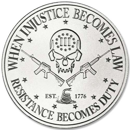 Buy 1 oz Deuce Four Skull Type II Silver Round | SD Bullion