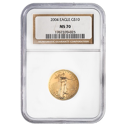2004 NGC MS-70 1/4 oz American Gold Eagle Coin