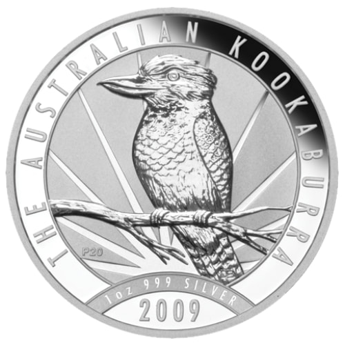 2009 1 oz Australian Kookaburra Silver Coin
