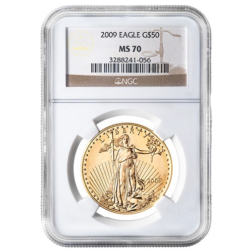 2009 NGC MS-70 1 oz American Gold Eagle Coin