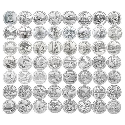 2010-2021 Silver ATB 56 Coin Set - America The Beautiful