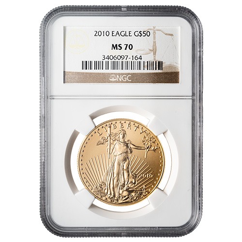 2010 NGC MS-70 1 oz American Gold Eagle Coin