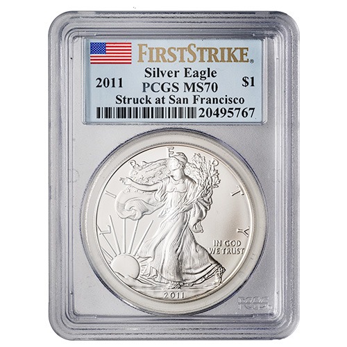 2011-(S) PCGS MS-70 First Strike 1 oz American Silver Eagle Coin