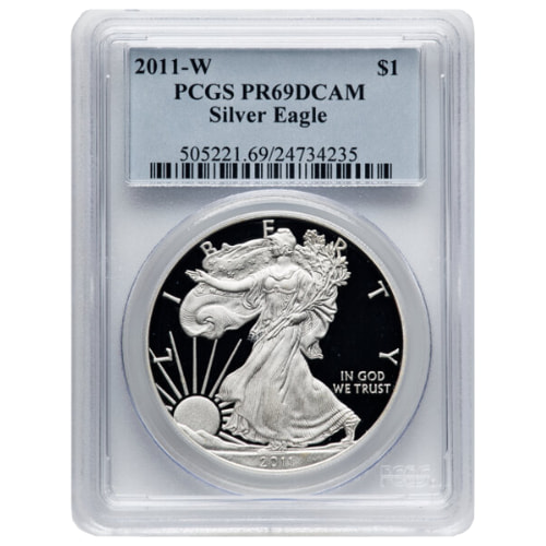 2011 PCGS PR-69 1 oz American Silver Eagle Proof Coin