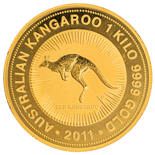 2011 1 Kilo Australian Kangaroo Gold Coin