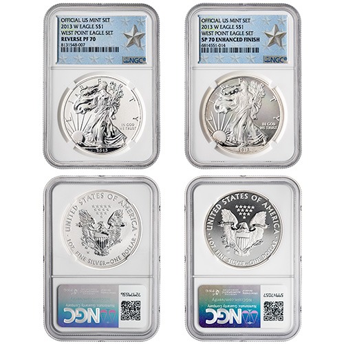 Buy 2013-W NGC SP-70 Enhanced Finish & PF-70 Reverse Proof 2-Coin
