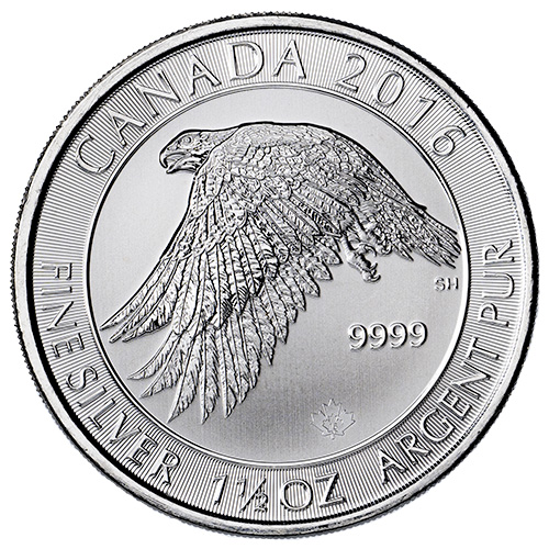2016 1.5 oz Snow Falcon Silver Coin