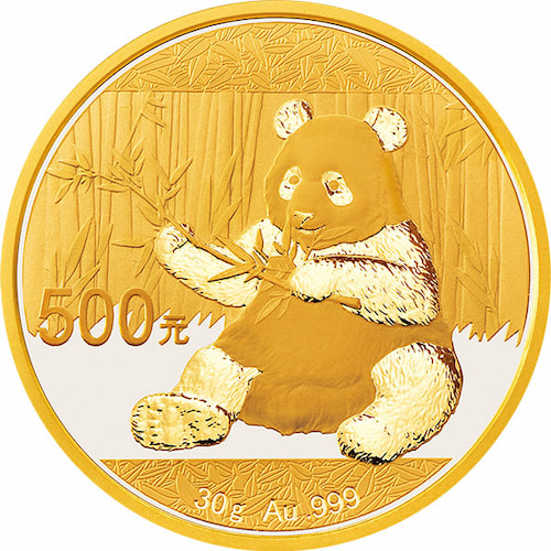 2017 30 Gram Chinese Gold Panda Coin BU