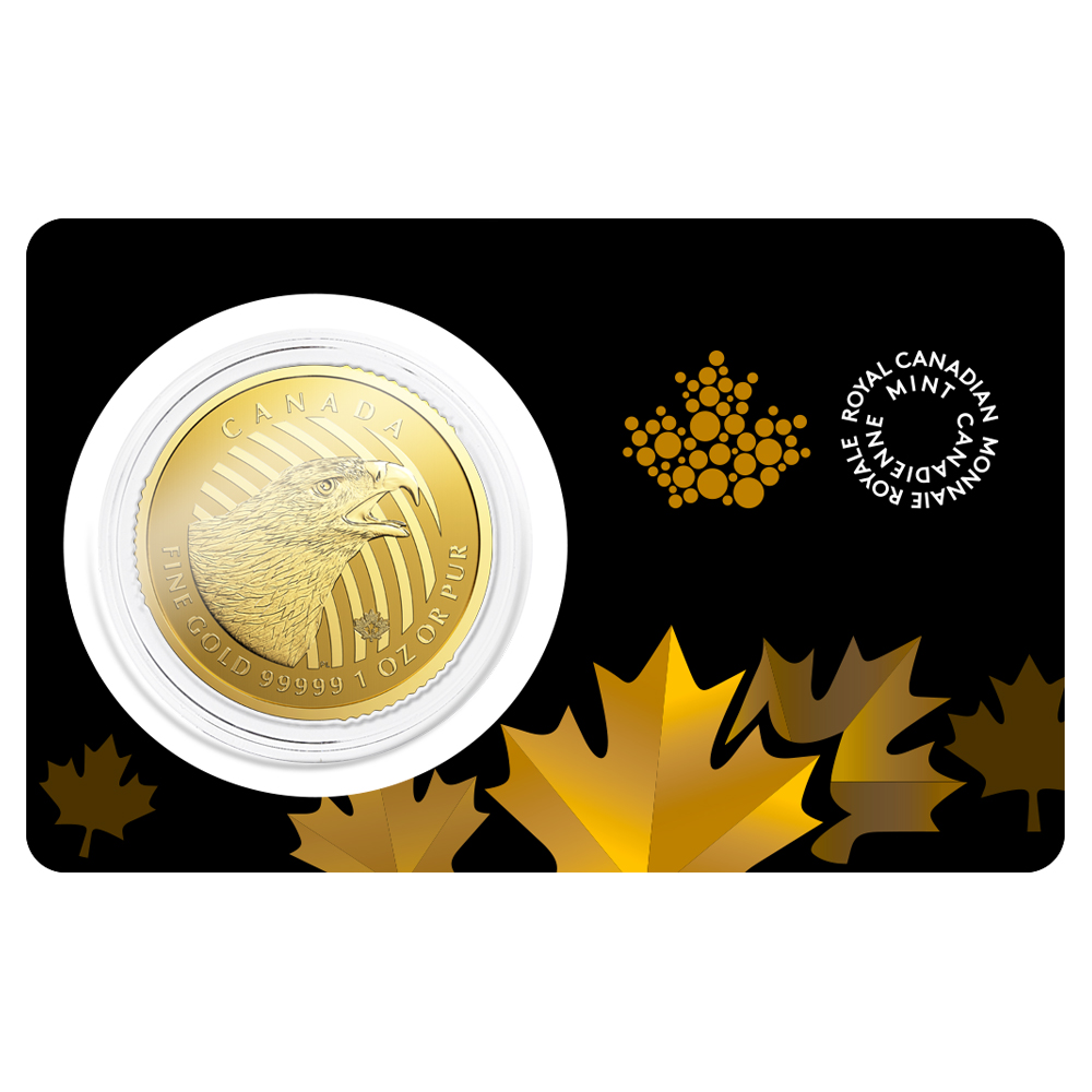 2018 RCM Golden Eagle Gold Coin 1 oz .99999 - Call of the Wild