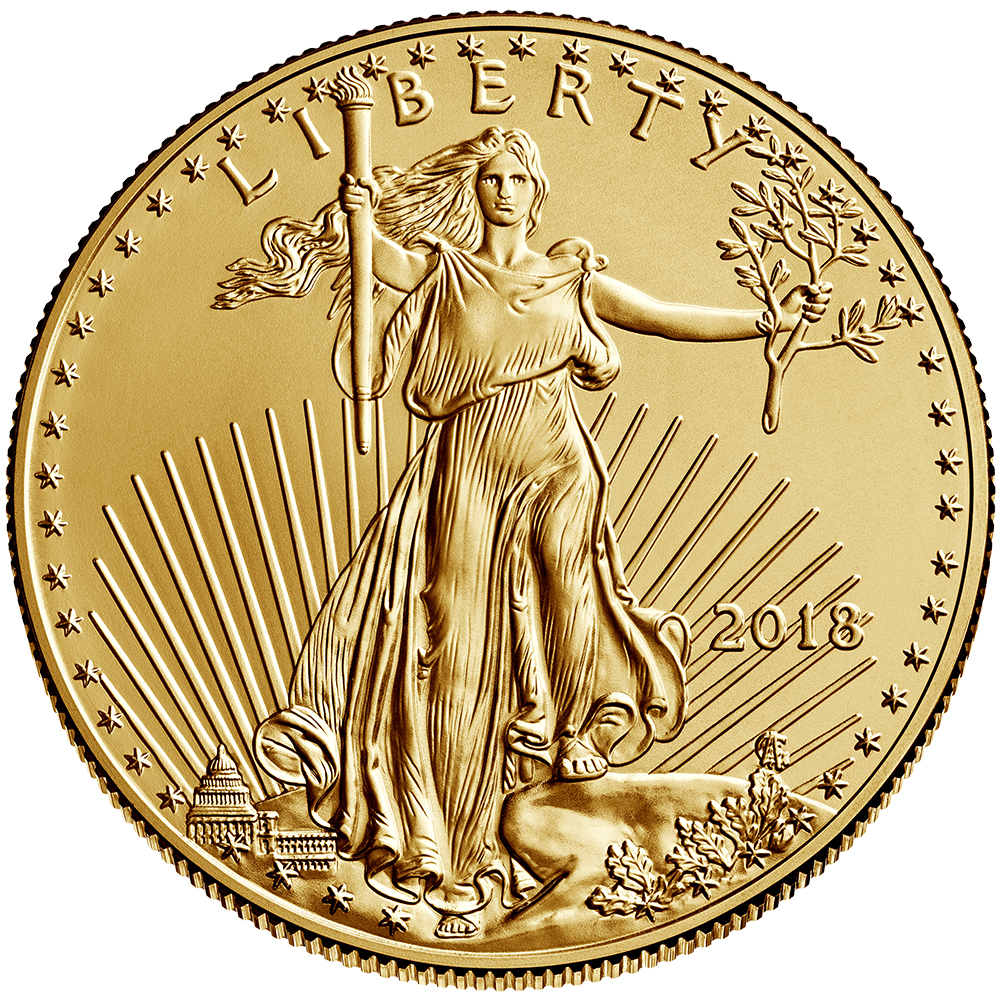 2018 1/10 oz Gold American Eagle Coin