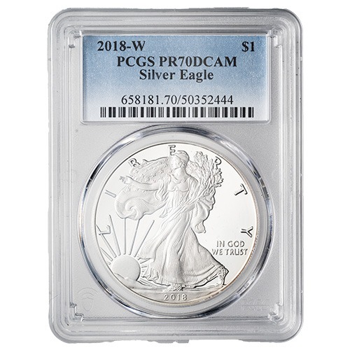 2018-W PCGS PR-70 1 oz American Silver Eagle Proof Coin
