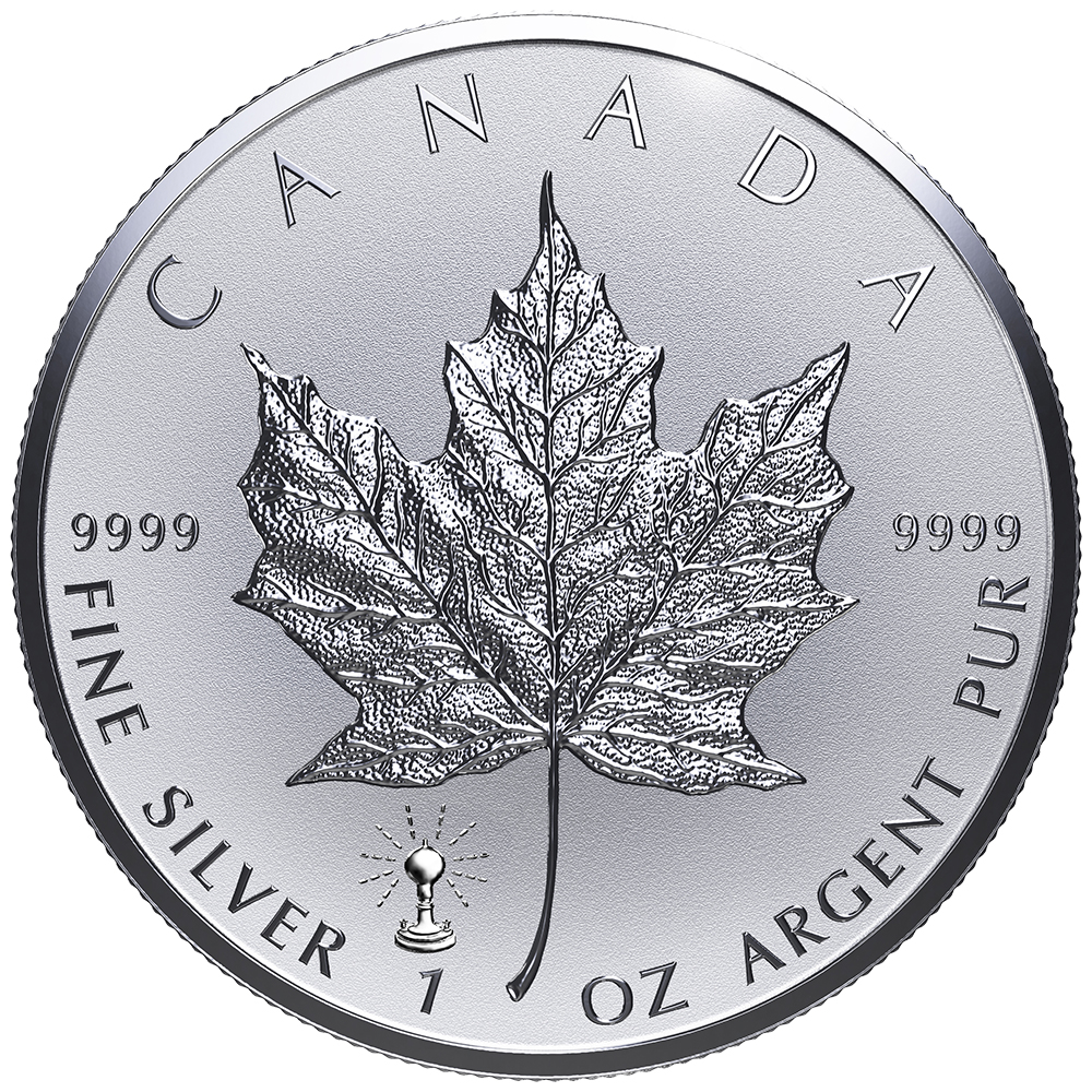 2018 Canadian Silver Maple Leaf Coin - Thomas Edison Light Bulb Privy