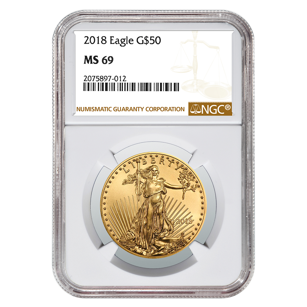 2018 1 oz NGC MS-69 Gold American Eagle