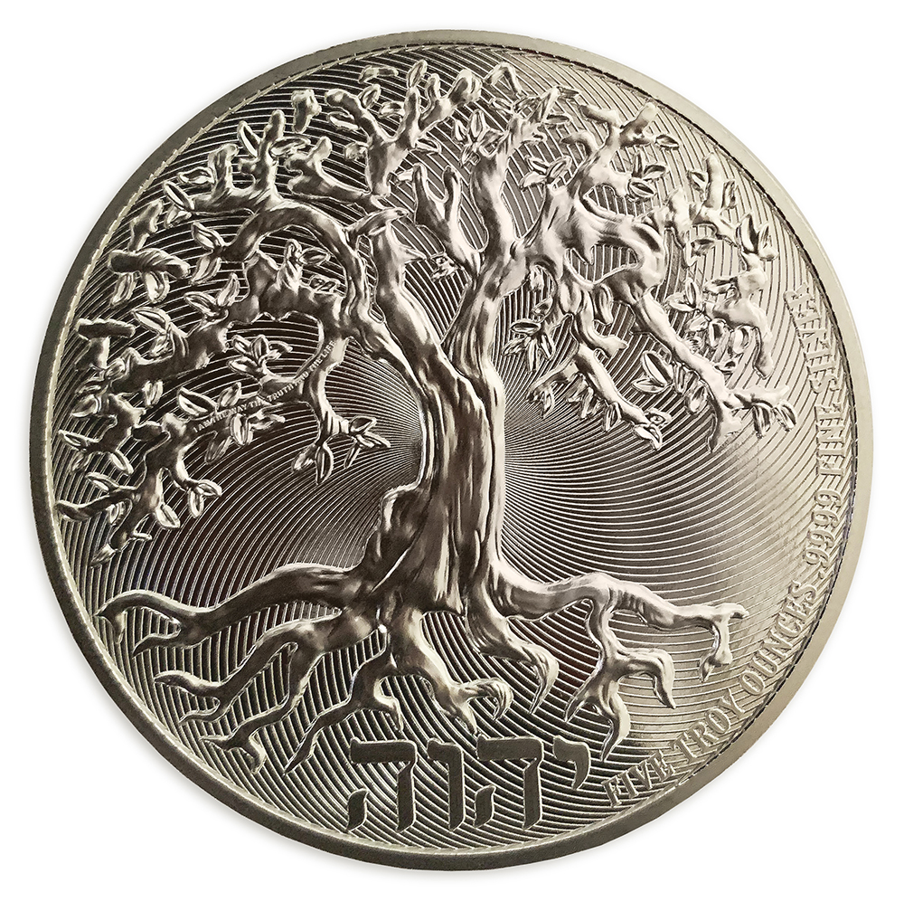 2020 5 oz Tree of Life Silver Coin - High Relief