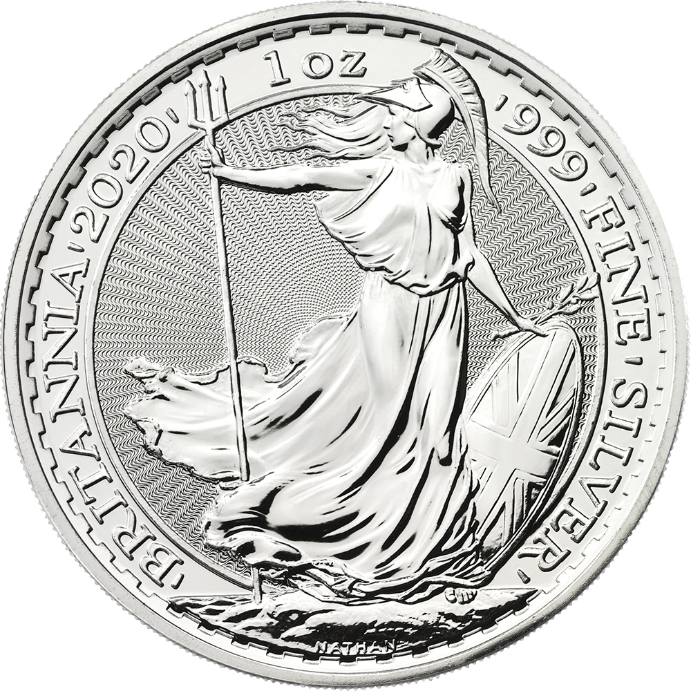 2020 1 oz Silver Britannia Coin BU