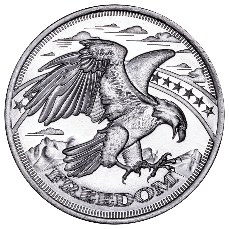 1/2 oz SD Bullion Silver Freedom Round