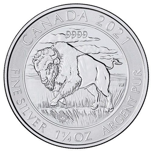 2021 1.25 oz Canadian Silver Bison Coin