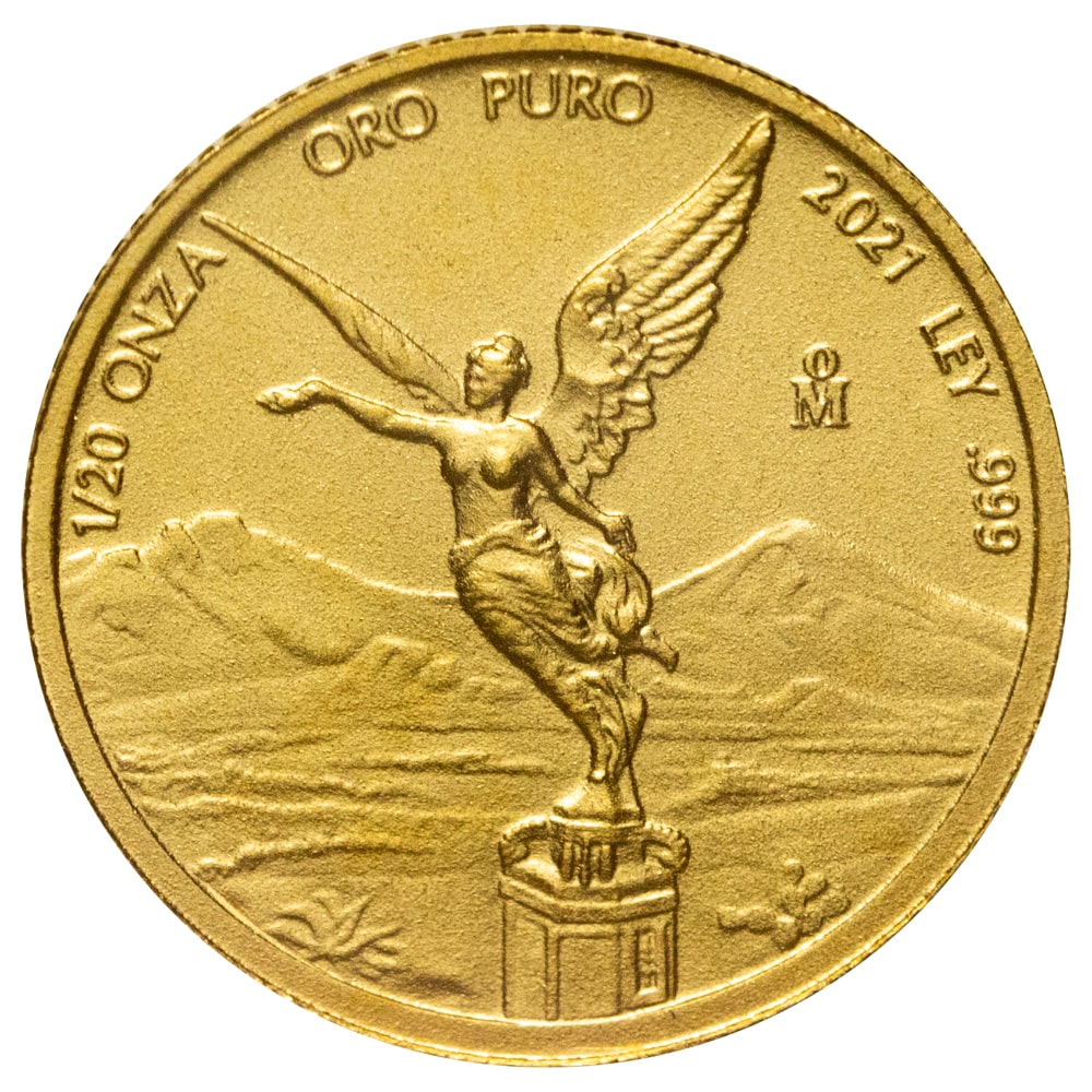 2021 1/20 oz Mexican Gold Libertad Coin (BU)
