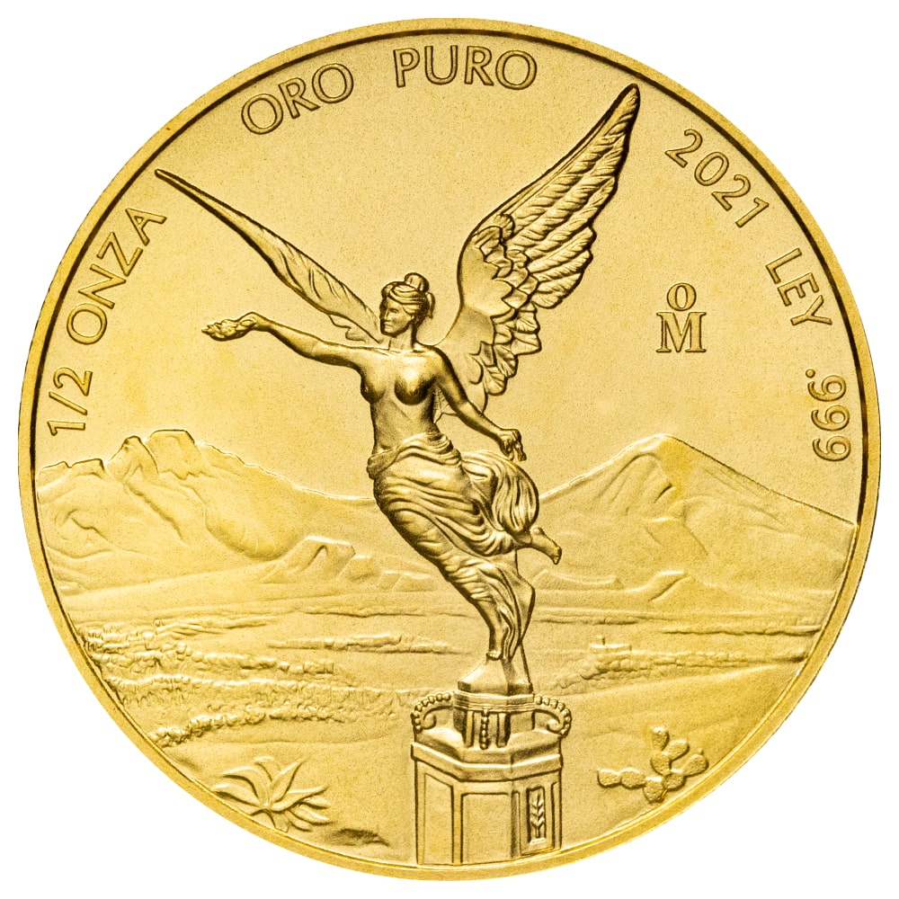 2021 1/2 oz Mexican Gold Libertad Coin (BU)