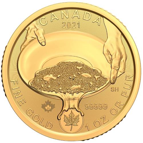 2021 1 oz RCM Klondike Gold Rush Coin - .99999 in Assay
