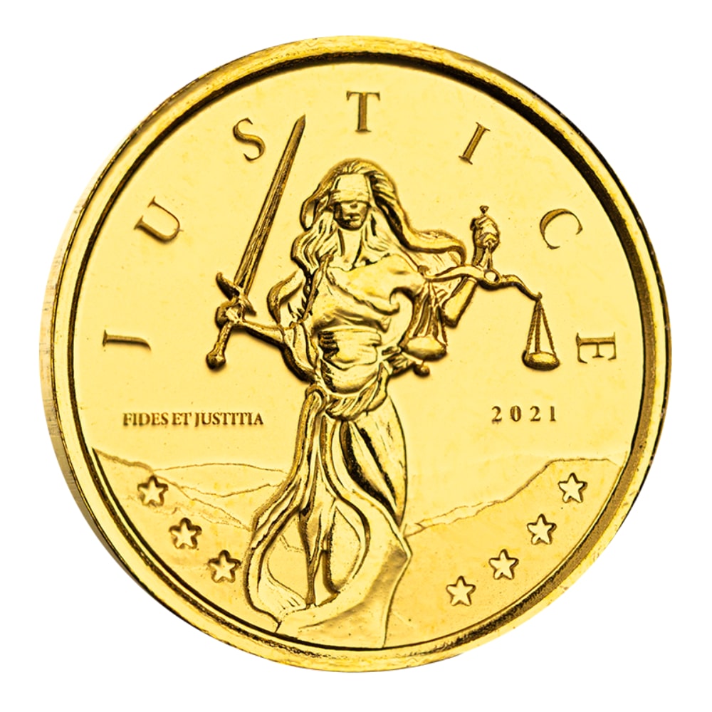 2021 1/10 oz Lady Justice Gold Coin