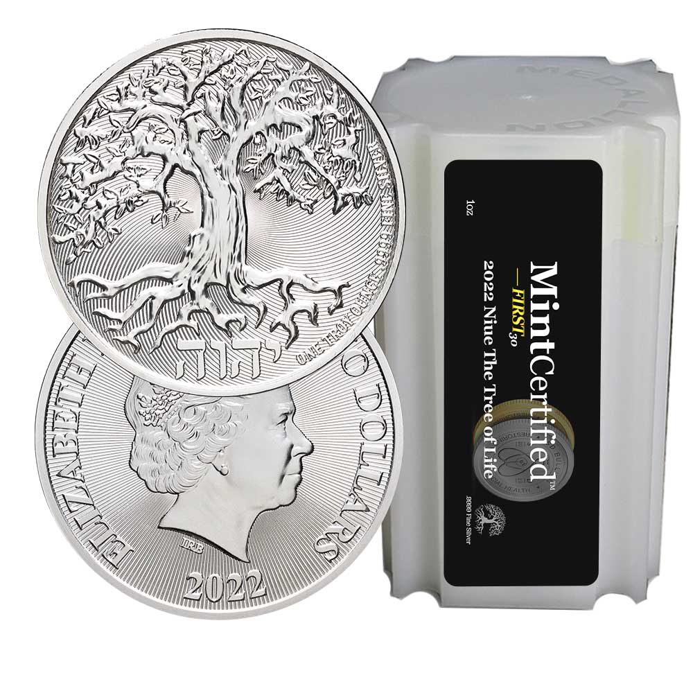 2022 Tree of Life Silver Coin Roll - MintCertified™ FIRST30