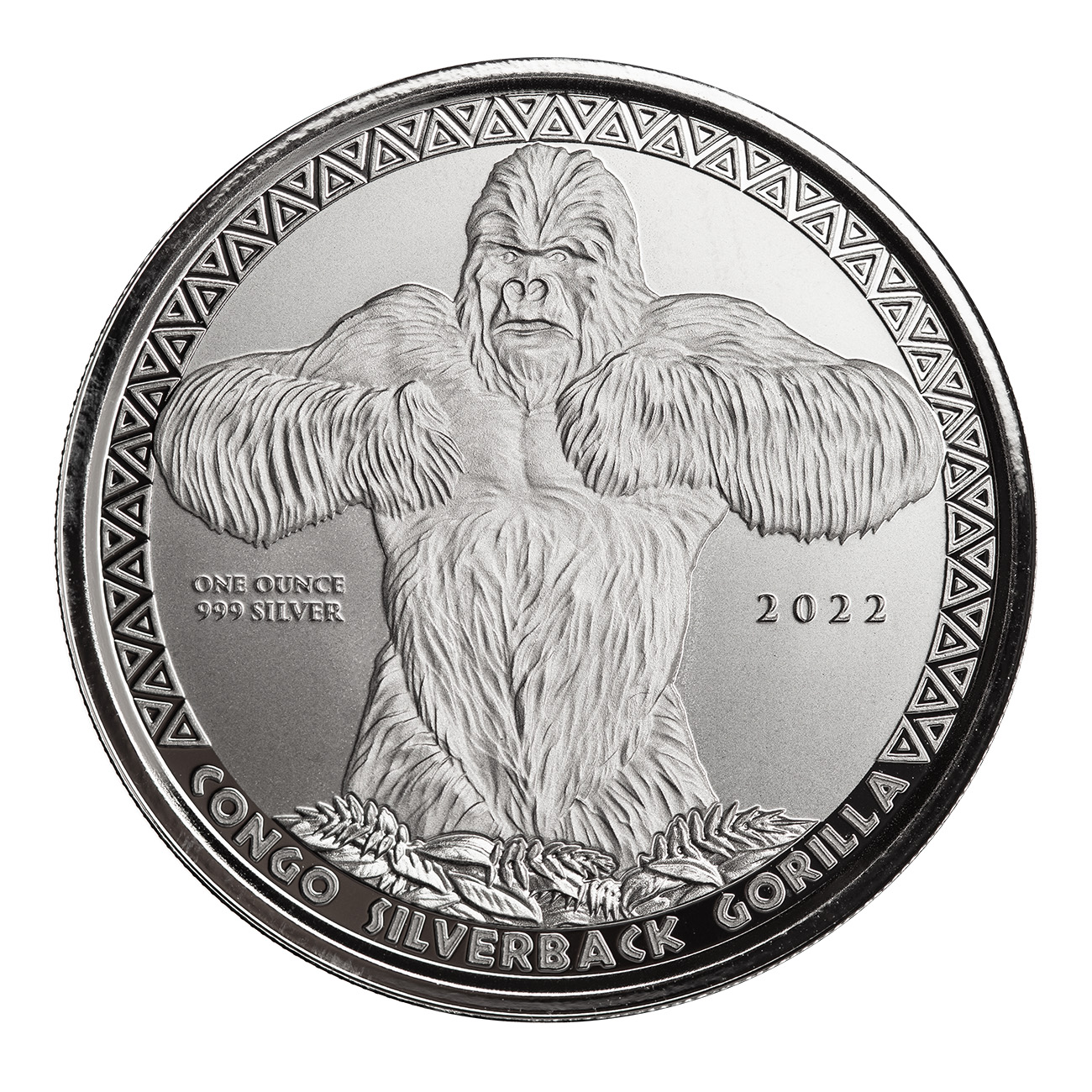 Buy 2022 1 oz Congo Gorilla Silver Coins - SD Bullion
