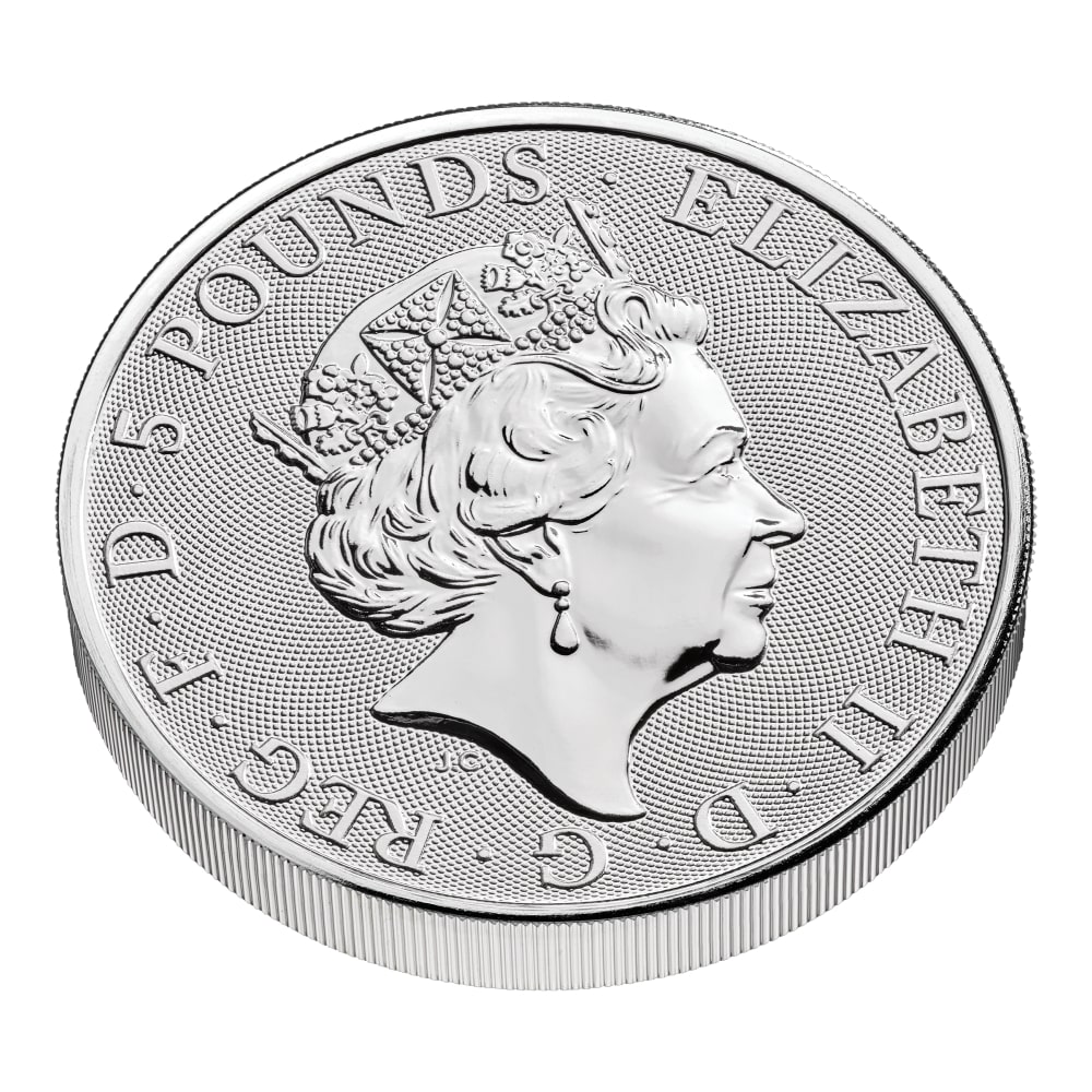 2オンス銀貨 The  Tudor Beasts 2022 2022 2 oz Tudor Beasts Lion of England Silver Coin